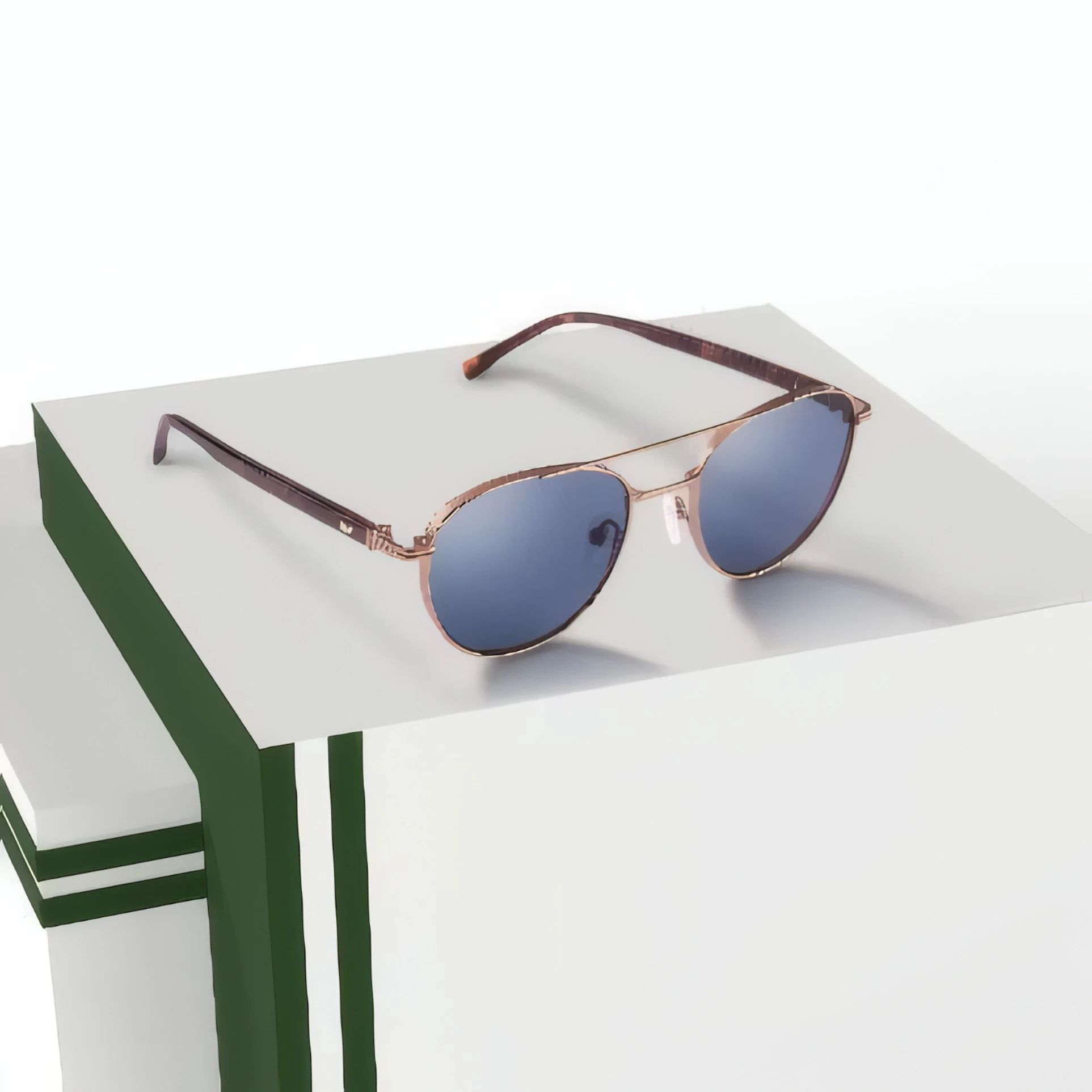 Lunettes solaires Lacoste portées — La Lunetterie de Craponne